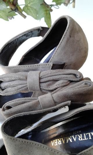 Scarpe Altramarea tacco alto grigie Tg 35