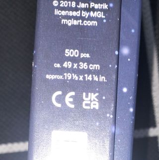 Puzzle Ravensburger 500 pezzi brilla al buio