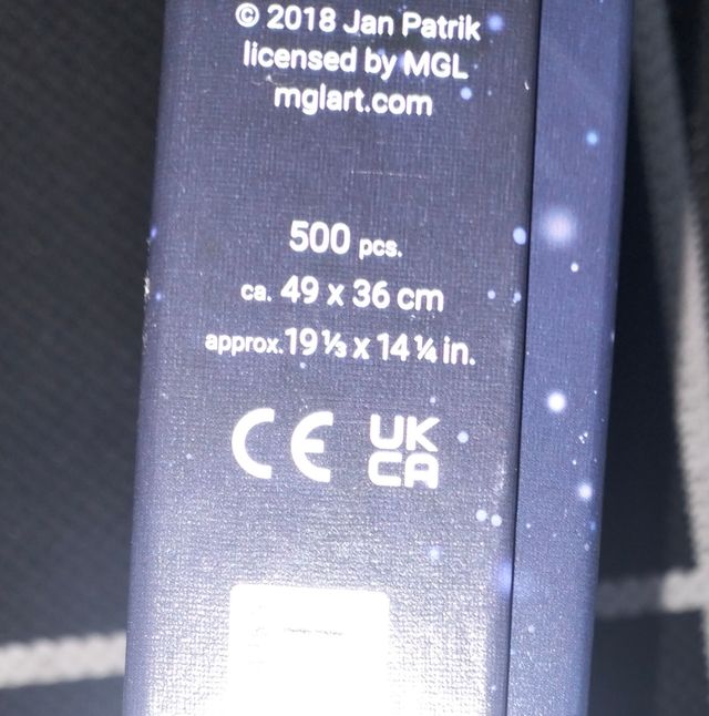 Puzzle Ravensburger 500 pezzi brilla al buio