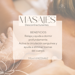 Masajes relajantes y descontracturantes.