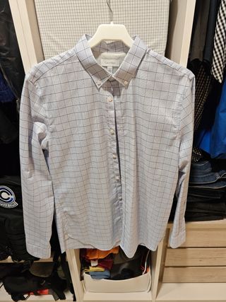Camisa Calvin Klein azul cuadros Talla M