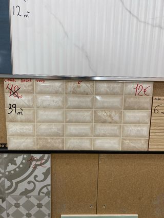 Azulejo beige brillo