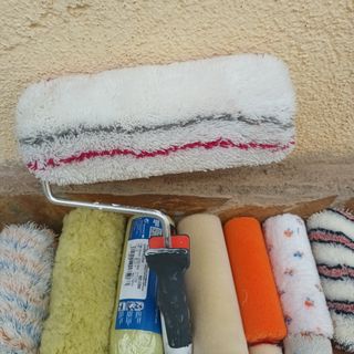 Lote de rodillos de pintura