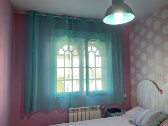 140x175  Cortina visillo tela mint