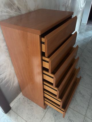 Cajonera de madera 6 cajones