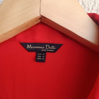 Camisa Massimo Dutti Roja