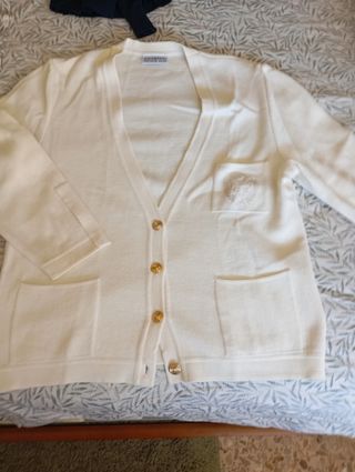 Chaqueta Lana Escorpion Blanca Talla M