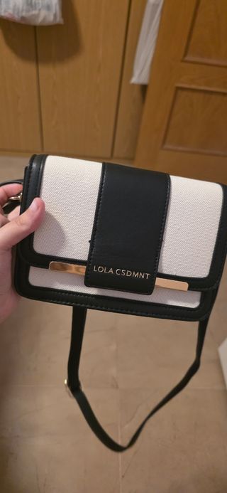 Bolso Lola Casademunt Beige y Negro