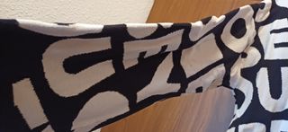 Jersey Desigual Talla L Blanco y Negro