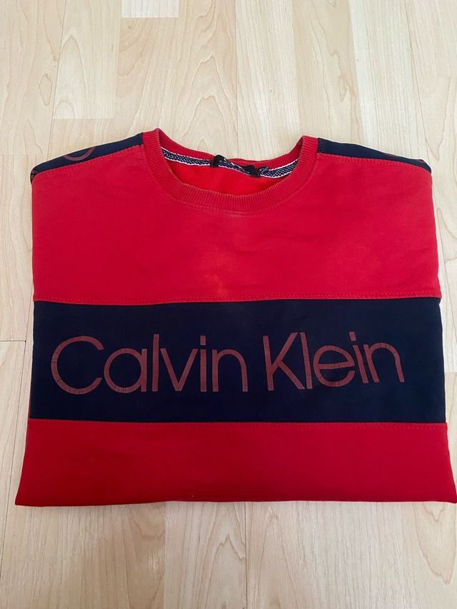 Sudadera Calvin Klein Roja y Negra