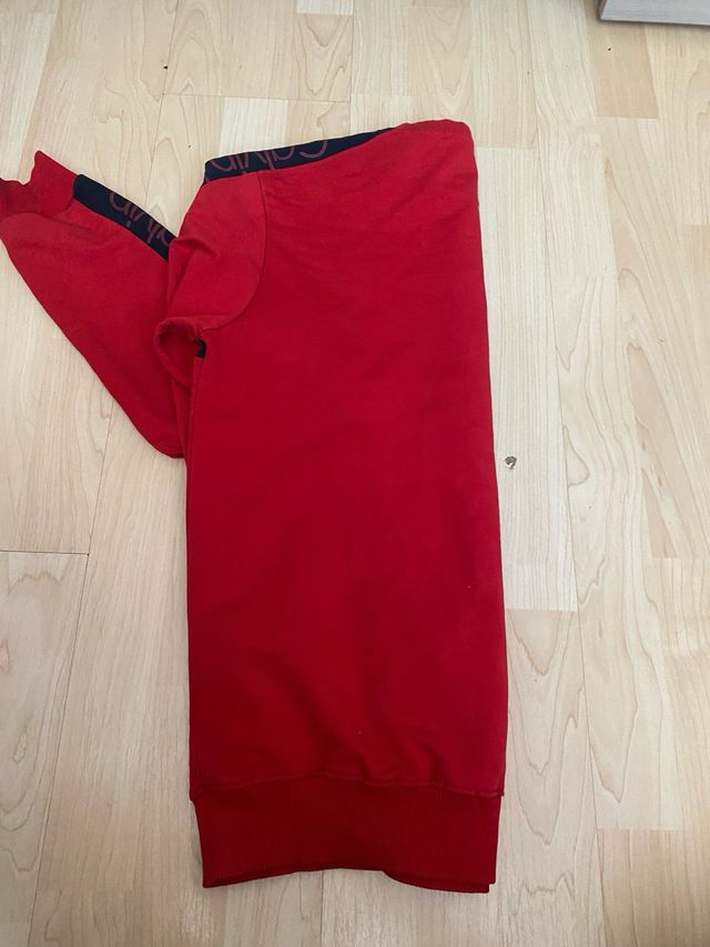 Sudadera Calvin Klein Roja y Negra