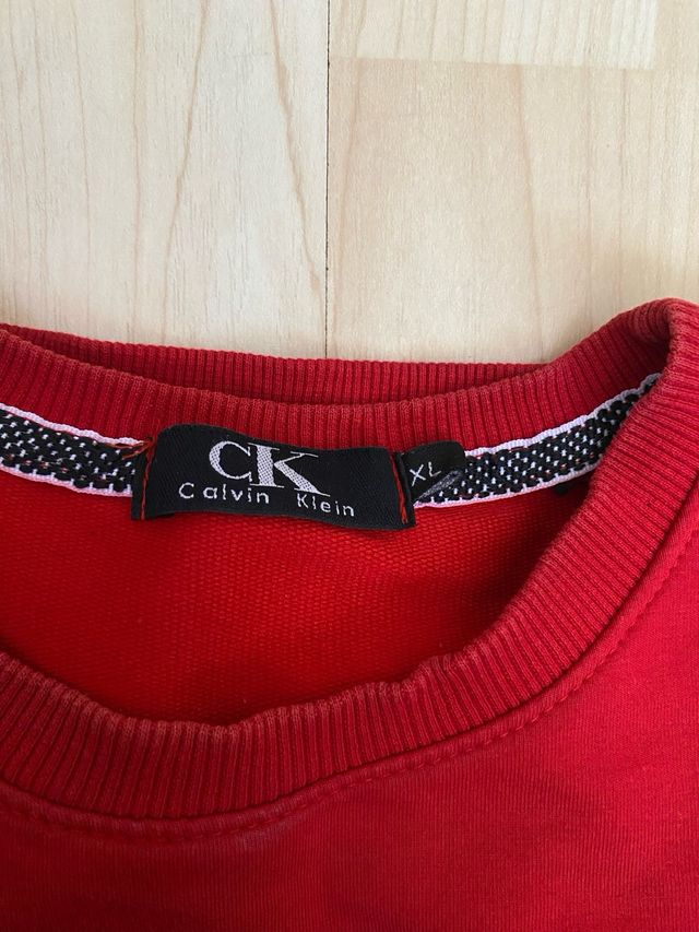 Sudadera Calvin Klein Roja y Negra