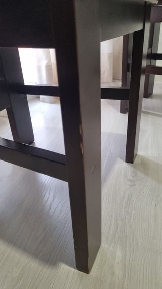 Mesa comedor cristal + 4 sillas + mesa baja