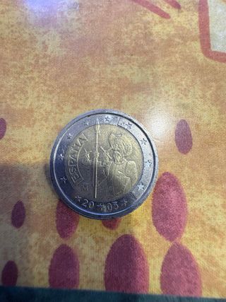 Moneda 2€ Quijote 2005 España