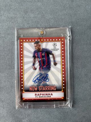 Raphinha /100 Autógrafo Champions Auto Topps
