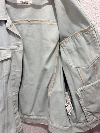 Chaqueta vaquera celeste Pull&Bear Talla L