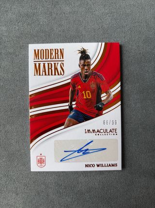 Nico Williams Autografiada Immaculate /99 PANINI 