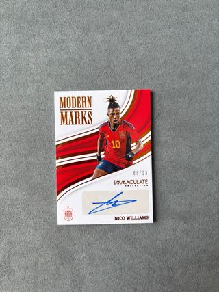 Nico Williams Autografiada Immaculate /99 PANINI 