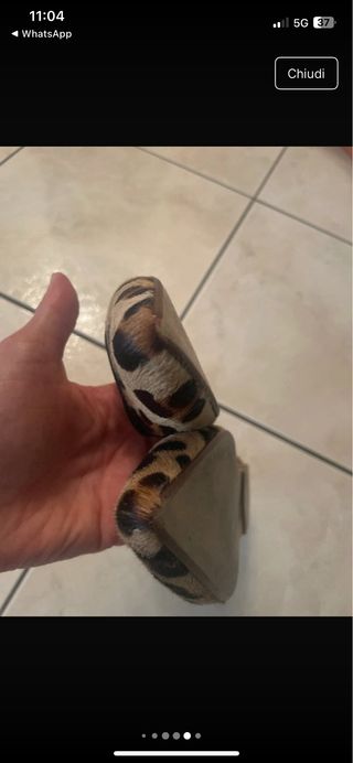 Scarpe leopardate tacco basso Tg 37