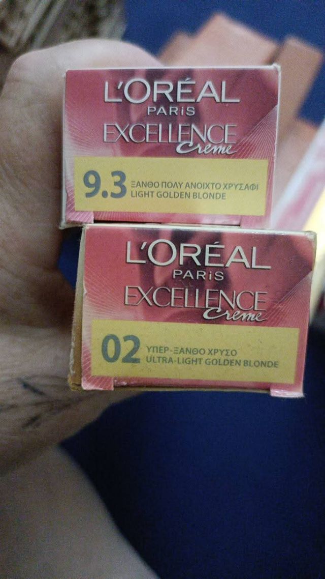 Tinte L'Oréal Excellence 9.1, 02, 9.3, 6.66, 4.65