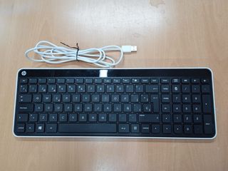 Teclado HP USB Negro y Blanco