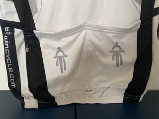 Maillot Ciclismo B'Twin Racing Blanco