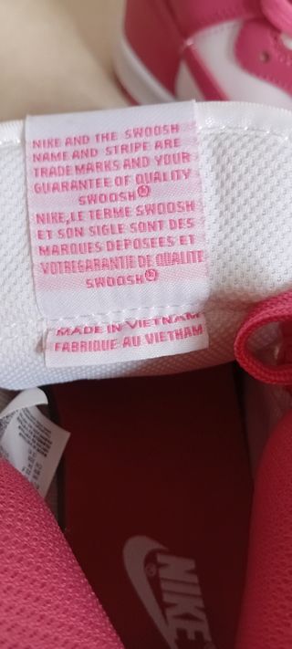 Zapatillas Nike Dunk Pink/White Talla X