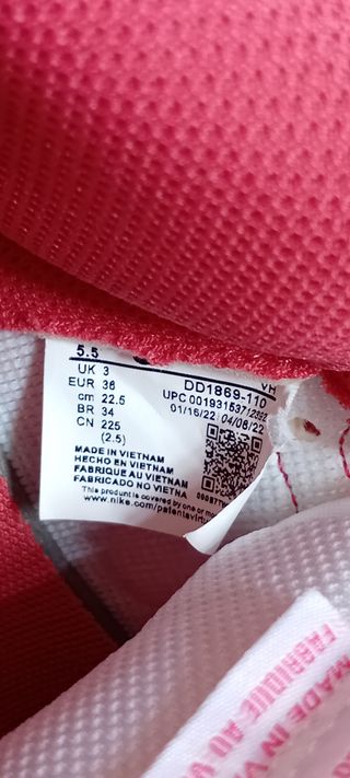 Zapatillas Nike Dunk Pink/White Talla X