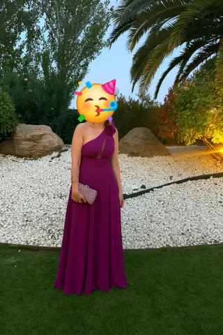 Vestido fiesta morado talla S/M