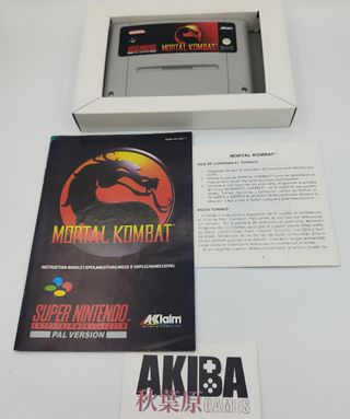 Mortal Kombat Super Nintendo PAL Version