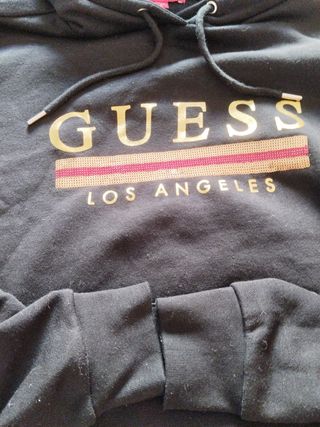 Sudadera Guess negra con Logo Los Angeles