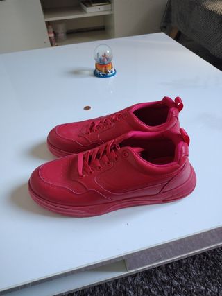 Zapatillas deportivas rojas para hombre