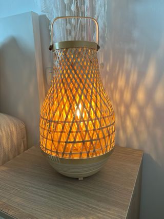 Lámpara de mesa MISTERHULT Ikea bambú