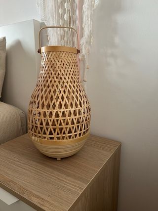 Lámpara de mesa MISTERHULT Ikea bambú
