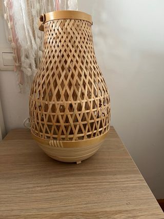 Lámpara de mesa MISTERHULT Ikea bambú