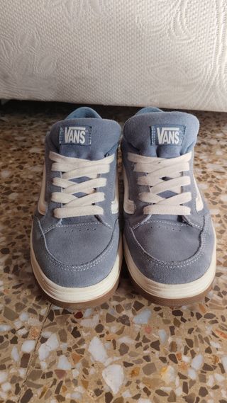 Zapatillas Vans Azules y Blancas 38 Juniors 