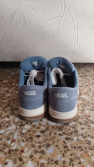 Zapatillas Vans Azules y Blancas 38 Juniors 