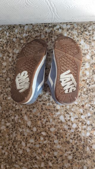 Zapatillas Vans Azules y Blancas 38 Juniors 