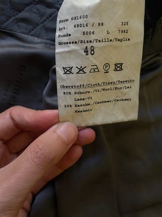 Abrigo Burberry Negro