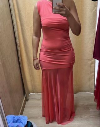 Vestido coral sin estrenar talla única, sin uso