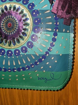 Bolso Desigual verde y azul