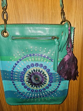 Bolso Desigual verde y azul