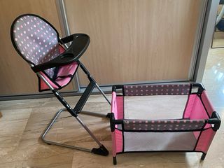 Juego Cuna y Trona Muñeca