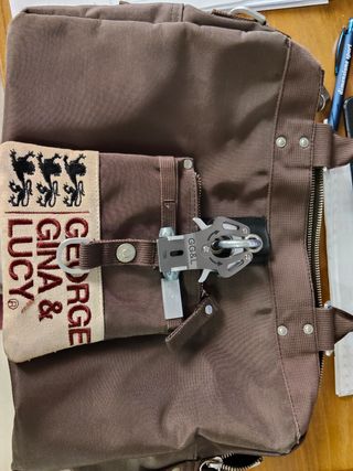 Borsa George Gina & Lucy marrone e beige