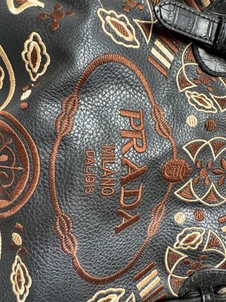 Bolso Prada Milano Negro y Marrón