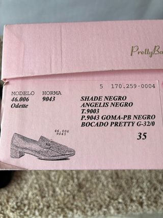 Zapatos charol Pretty Ballerinas negros mujer
