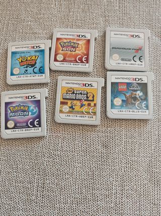 Lote 6 Juegos Nintendo 3DS: Pokémon, Mario, Lego