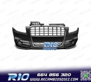 PARAGOLPES DELANTERO AUDI A4 B7 04-08 LOOK S LINE CROMO NEGR