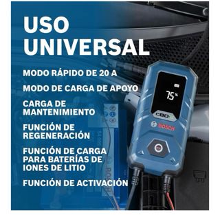 Cargador Batería Coche Bosch C80-U