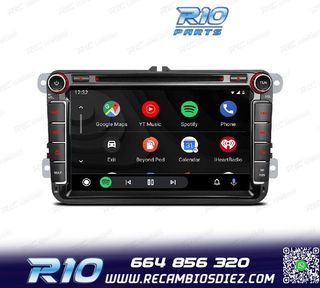RADIO GPS ANDROID 12 PARA VOLKSWAGEN VW SEAT SKODA MULTIMEDI
